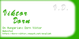 viktor dorn business card